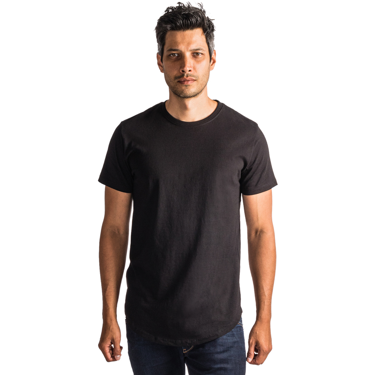 Buy FUGAZEE Men Black Solid Scoop Neck T Shirt - Tshirts for Men