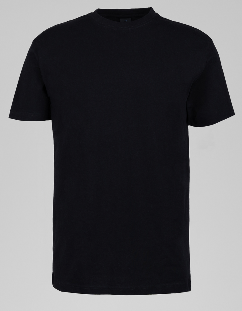 Black Straight Hem T-Shirt
