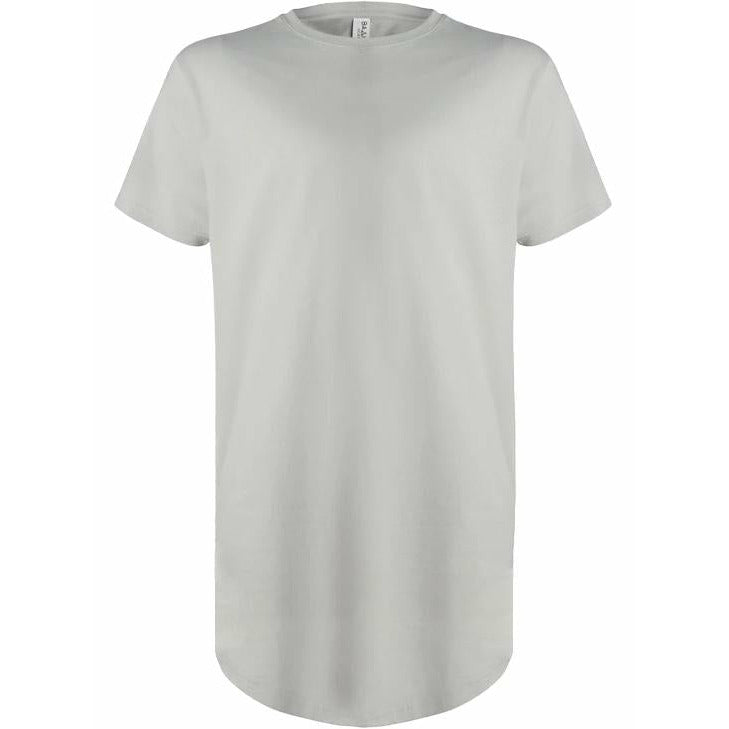Cool Grey Tall Long Scoop T-Shirt