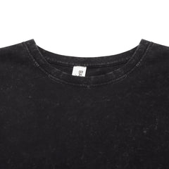 ★XTONZ★ XTT132 Lucid Vintage Washing T-Shirt BLACK Xxxtentacion Washed Vintage T-Shirt for Men and Women